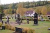 Norra Finnskoga kyrka och kyrkogård. 