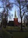 Karlskoga kyrka sedd från nordväst.