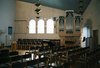 Söderkyrkan, interiört, kyrkorummet med orgeln i söder.