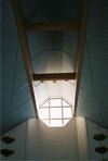 Söderkyrkan, interiört, kyrkorummets fönsterförsedda lanternin.