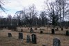 en äldre del av kyrkogården, öster om kyrkan.