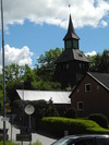 Asarums kyrkomiljö, klockstapeln, belägen öster om kyrkan.