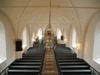 Borgeby kyrka, långhuset och koret. 