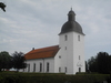 Mjällby kyrka från nordväst.