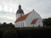 Mjällby kyrka från sydost.