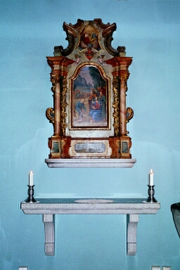 Vänersborgs kyrka, inköpt tysk altartavla från 1600-talet.