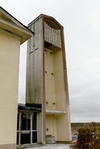 Klocktornet vid Trons kapell sedd från sydöst.