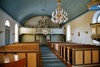 Interiör av Fänneslunda-Grovare kyrka från koret. Neg.nr. B963_009:19. JPG.