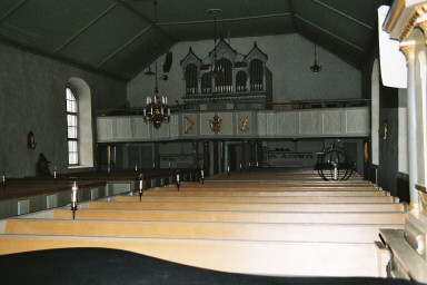 Interiör av Hällstads kyrka. Neg.nr. B963_005:06. JPG.