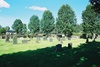 Del av den ursprungliga kyrkogården vid Nittorps kyrka sedd från SÖ.

