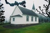 Sakristian vid Hillareds kyrka vidbyggd i norr, från NV.