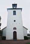 Svenljunga kyrkas torn, sett västerifrån