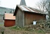 Uthus vid Eriksbergs nya kyrka, nyare uthus under uppförande. Neg.nr. B961_018:07. JPG. 