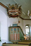 Predikstol i Eggvena kyrka. Neg.nr. B961_011:08. JPG.