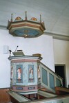 Predikstol i Källunga kyrka. Neg.nr. B961_030:21. JPG.