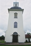 Tornets västfasad på Torestorps kyrka.