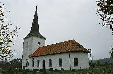 Öxnevalla kyrka sedd från SÖ.