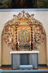 Altaruppsats av Michael Schmidt från 1715 i Asklanda kyrka. Neg.nr. B961_050:01. JPG.