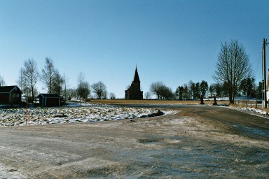 Ornunga kyrka och kyrkogård. Neg.nr. B961_053:04. JPG. 