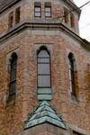 Gustav Adolfs kyrka, fönster i trapphus/sidotorn.