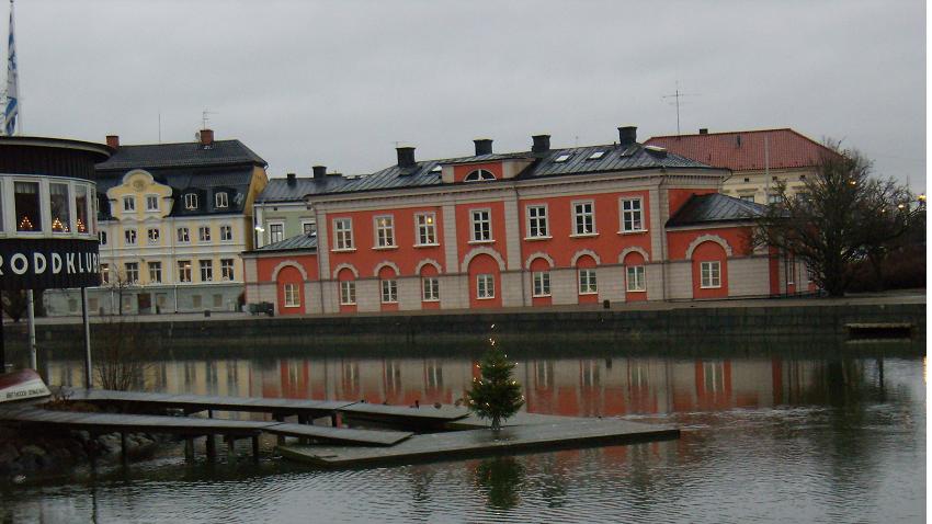 Gamla tullhuset, kv Saltängen 1,2, Norrköping. Vy från Strömmen i söder