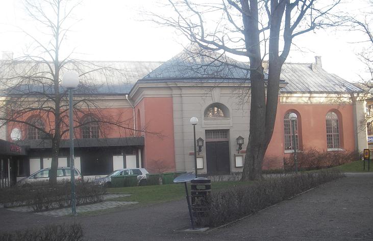 Hörsalen, kv Landskyrkan 4, Norrköping. (S:t Johannes gamla kyrka) vy från söder.