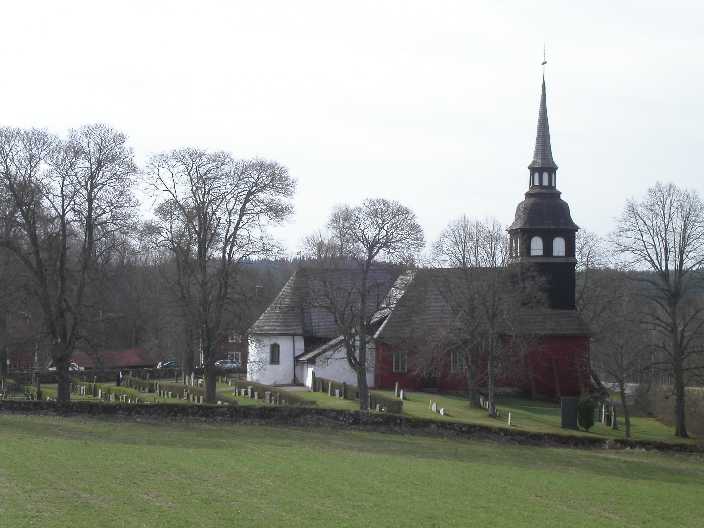 Vireda kyrka och kyrkogård.