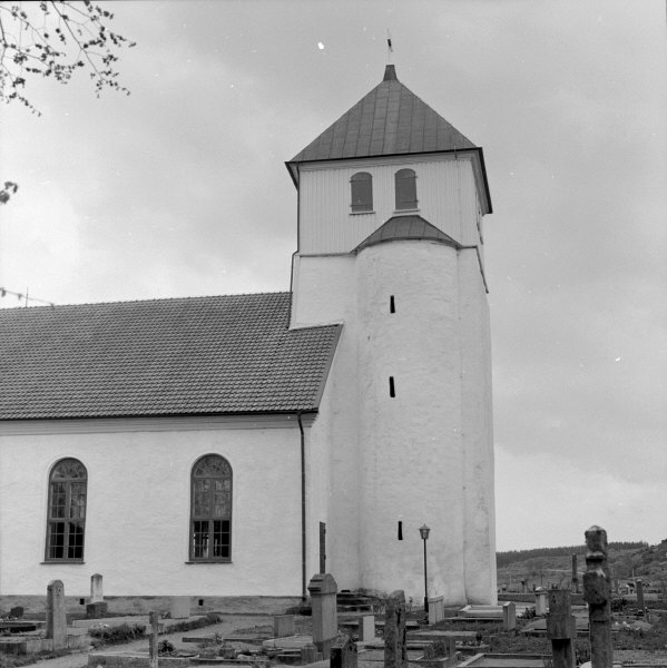 Torsby kyrka, tornet från norr.