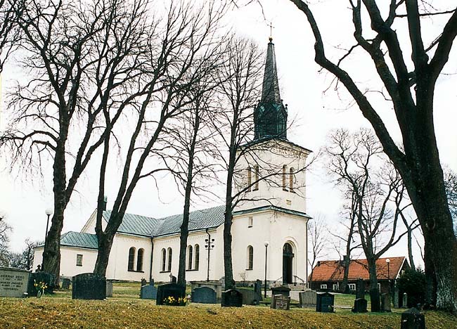 Näsby kyrka från nordväst