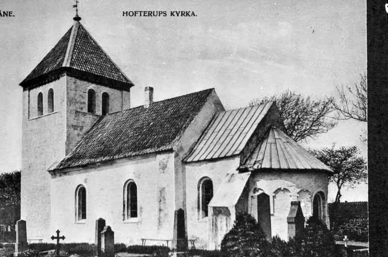 Hofterups kyrka mot sydöst