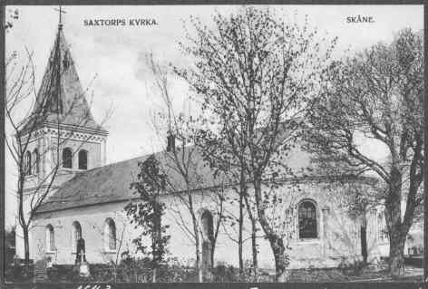 Saxtorps kyrka mot sydöst