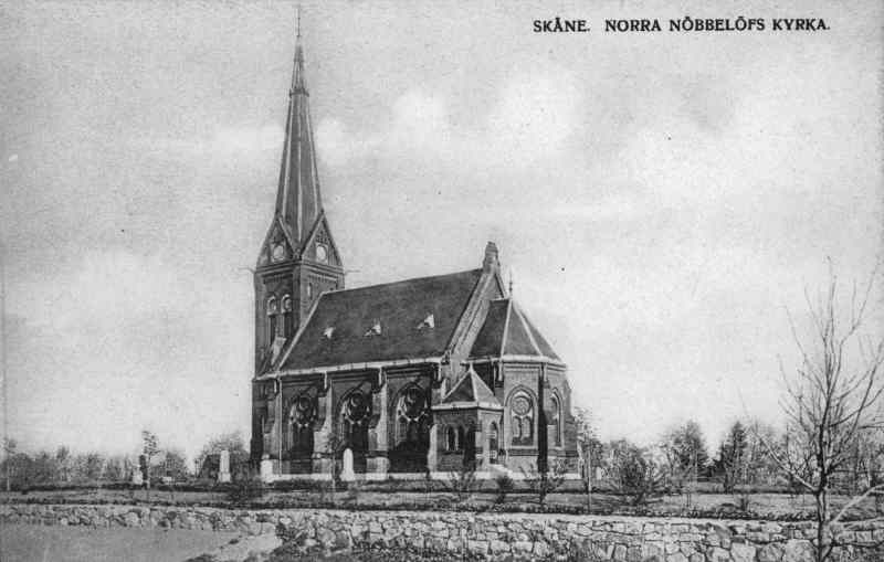 Norra Nöbbelövs kyrka mot sydöst