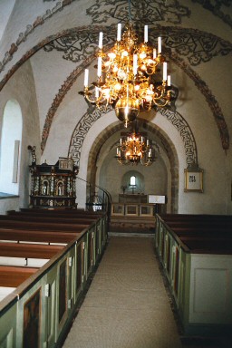 Kinne-Vedums kyrka, vy mot koret. Neg.nr 03/206:05.jpg