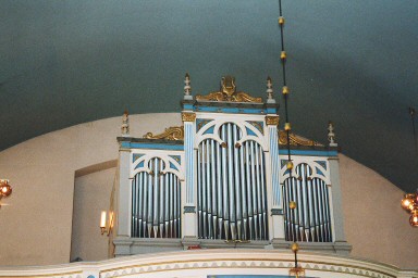 Kinne-Kleva kyrka,orgelfasad Neg.nr 03/213:07.jpg
