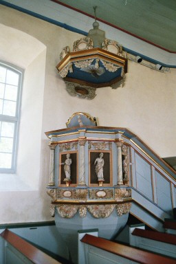 Ledsjö kyrka, predikstol. Neg.nr 03/202:23.jpg