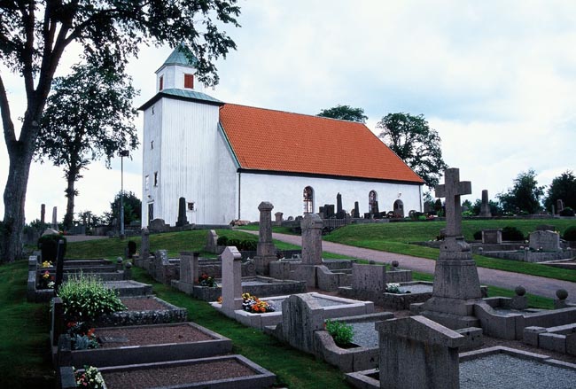 Kyrkogårdens södra del. 