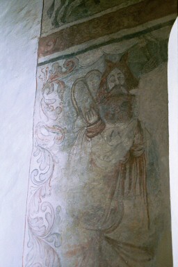 Fullösa kyrka. Kalkmålning på södra långhusväggen. Neg.nr 03/190:08.jpg