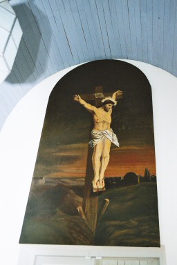 Hangelösa kyrka. En före detta altartavla, nu i sakristian. Neg.nr 03/196:09.jpg