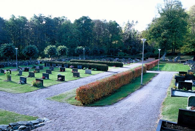 Sydligaste delen av kyrkogården.
