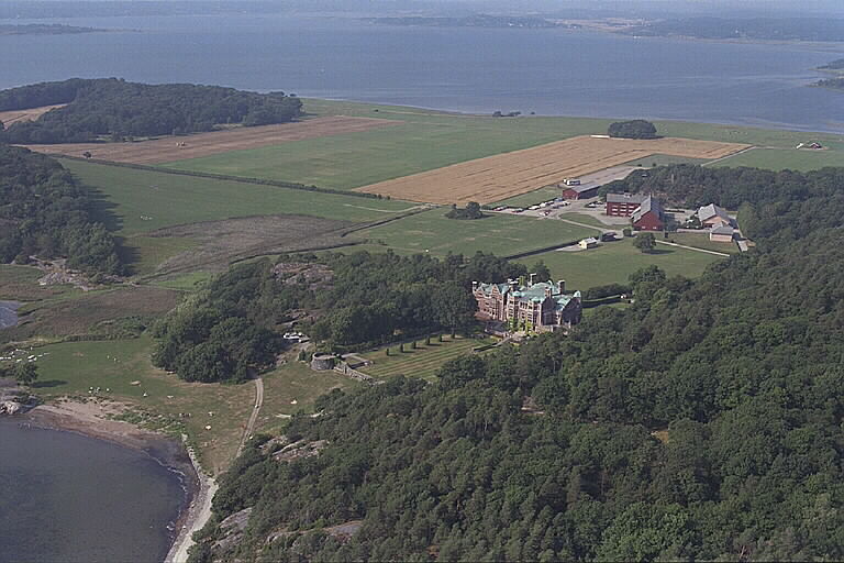 Tjolöholms slott. Flygfoto