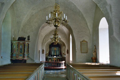 Norra Lundby kyrka, vy mot koret Neg.nr 04/235:02.jpg
