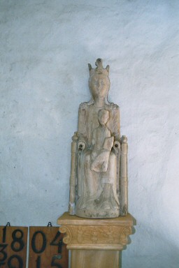 Norra Lundby kyrka, madonnaskulptur. Neg.nr 04/224:21.jpg