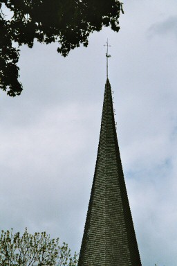 Västra Gerums kyrka, torntak. Neg.nr. 04/210:13.jpg.