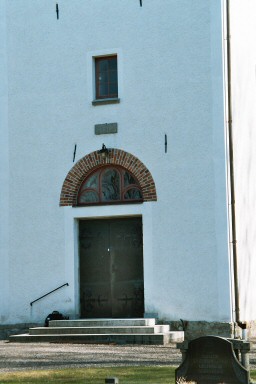 Flo kyrkas västportal. Neg.nr. 03/293:06. JPG.