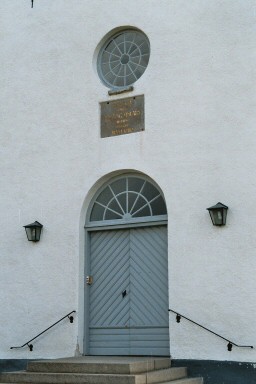 Västport på Särestads kyrka. Neg.nr. 03/286:03. JPG.
