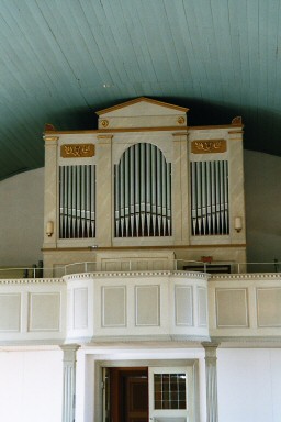 Orgel i Särestad kyrka. Neg.nr. 03/288:17. JPG.