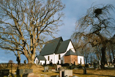 Grevbäcks kyrka och kyrkogård. Neg.nr. 03/248:07. JPG. 