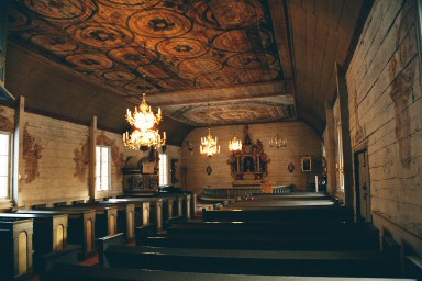 Interiör av Mofalla kyrka. Neg.nr. 03/224:09. JPG.