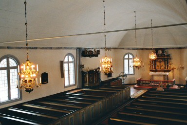 Interiör av Korsberga kyrka. Neg.nr. 03/232:19. JPG.