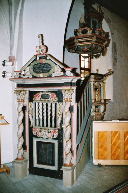 Predikstolsdörr i Ransbergs kyrka. Neg.nr. 03/228:07. JPG.